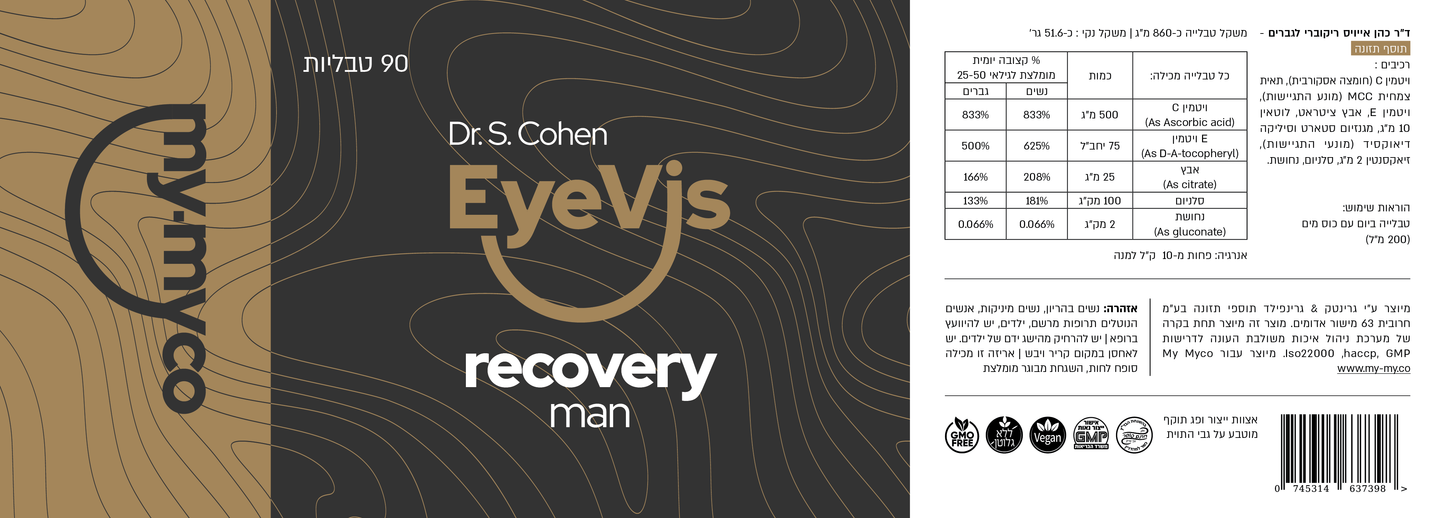 Dr. Cohen EyeVis Recovery for men